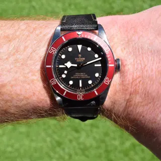 Tudor Black Bay 41mm Stainless Steel Burgundy Bezel 79230R with Box & Hang Tag