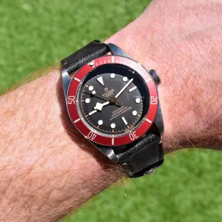 Tudor Black Bay 41mm Stainless Steel Burgundy Bezel 79230R with Box & Hang Tag