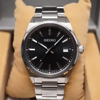 Seiko Selection SBTH005 6N52 S-Series Black Dial Quartz Watch - $125