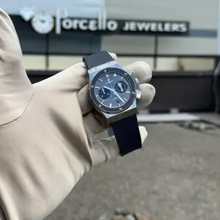 Hublot Classic Fusion Chronograph Europa League LE 521.NQ.7029.RX.UEL17 B&P