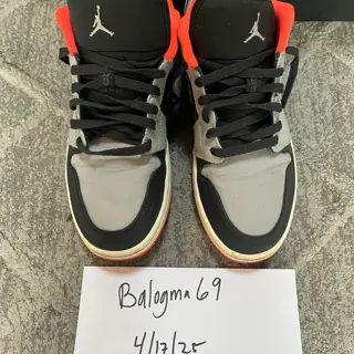 like new Jordan Zoom ‘92, size 10.5 [$50 shipped], used good Jordan 1 Hulk, size 10 [$100 shipped], Used good Air Jordan 1 low wolf grey infrared, size 10 [$60 shipped], Nike Bomba indoor soccer, size 10.5 [$40 shipped], Nike Mercurial soccer cleats, size 10.5 [$60 shipped]