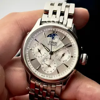 Oris Artelier Moonphase Complication (Ref. 01 581 7606 4051-07 8 18 73) | Good Condition (Serviced + Box, Booklet,Card) | $815
