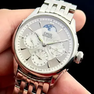 Oris Artelier Moonphase Complication (Ref. 01 581 7606 4051-07 8 18 73) | Good Condition (Serviced + Box, Booklet,Card) | $815