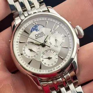 Oris Artelier Moonphase Complication (Ref. 01 581 7606 4051-07 8 18 73) | Good Condition (Serviced + Box, Booklet,Card) | $815