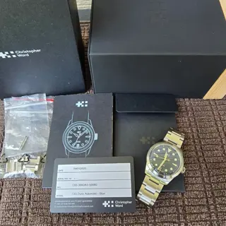 Christopher Ward Dune 38mm – Blue Sunburst Dial – Full Kit – $765 Shipped (CONUS Only)