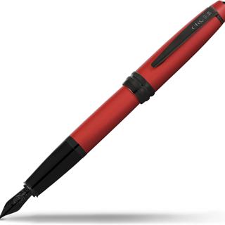 Cross Bailey Matte Red Refillable Fountain Pen with Gift Box Black Ink