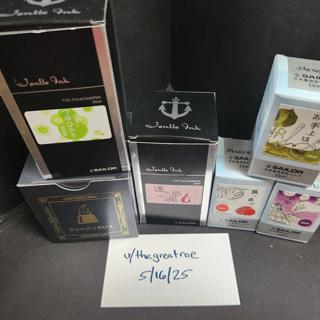 Bungubox and Kingdom Note Inks (Sailor)