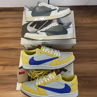Jordan 1 Low Travis Scott Canary / Medium Olive Size 9.5M $300-$500 Shipped