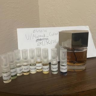 Discontinued YSL L’Homme Parfum Intense 60ml(bottle) & Nasomatto Discovery Set (decant)