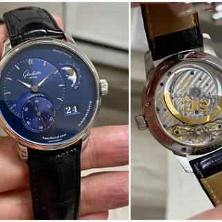 Glashutte Original. Panomatic Lunar. 40mm. 🔥 Blue.