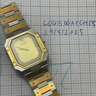 Credor twotone 14kt bezel intergarted bracelet price 400$
