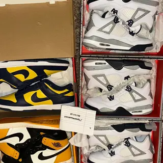 Variety of Jordans/Dunks mostly kid sizes