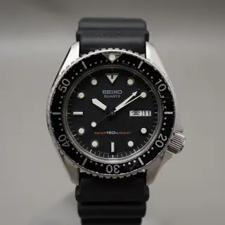 Vintage 1982 Seiko 6458-6000 SPYQ018 150M Water Resist 37mm Quartz Watch - $195