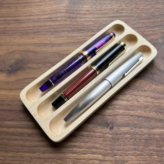 hand made maple pen trays
