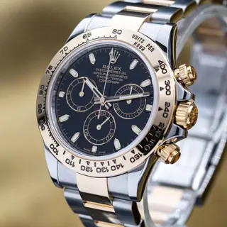 Rolex Daytona Cosmograph Two-Tone Steel Gold 40mm Black Dial 116503 - Complete  Set