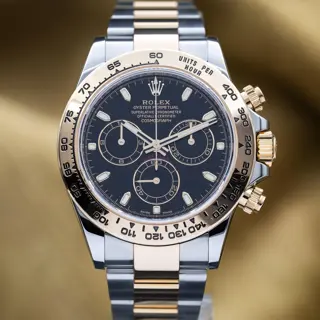 Rolex Daytona Cosmograph Two-Tone Steel Gold 40mm Black Dial 116503 - Complete  Set
