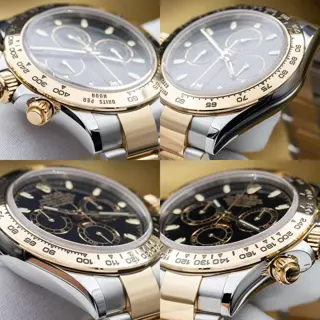 Rolex Daytona Cosmograph Two-Tone Steel Gold 40mm Black Dial 116503 - Complete  Set