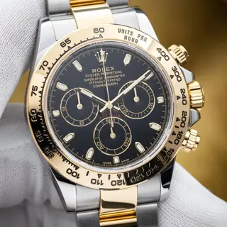 Rolex Daytona Cosmograph Two-Tone Steel Gold 40mm Black Dial 116503 - Complete  Set