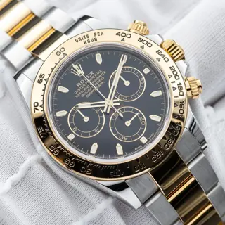 Rolex Daytona Cosmograph Two-Tone Steel Gold 40mm Black Dial 116503 - Complete  Set