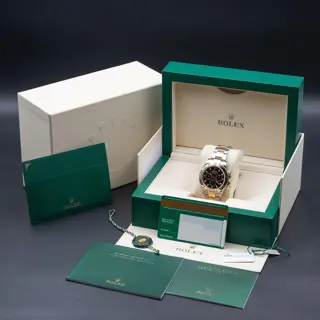 Rolex Daytona Cosmograph Two-Tone Steel Gold 40mm Black Dial 116503 - Complete  Set