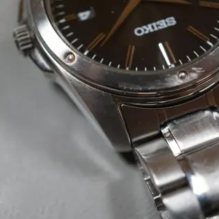 Seiko SGEF81 7N42 Black Dial Dress Quartz Watch - $65