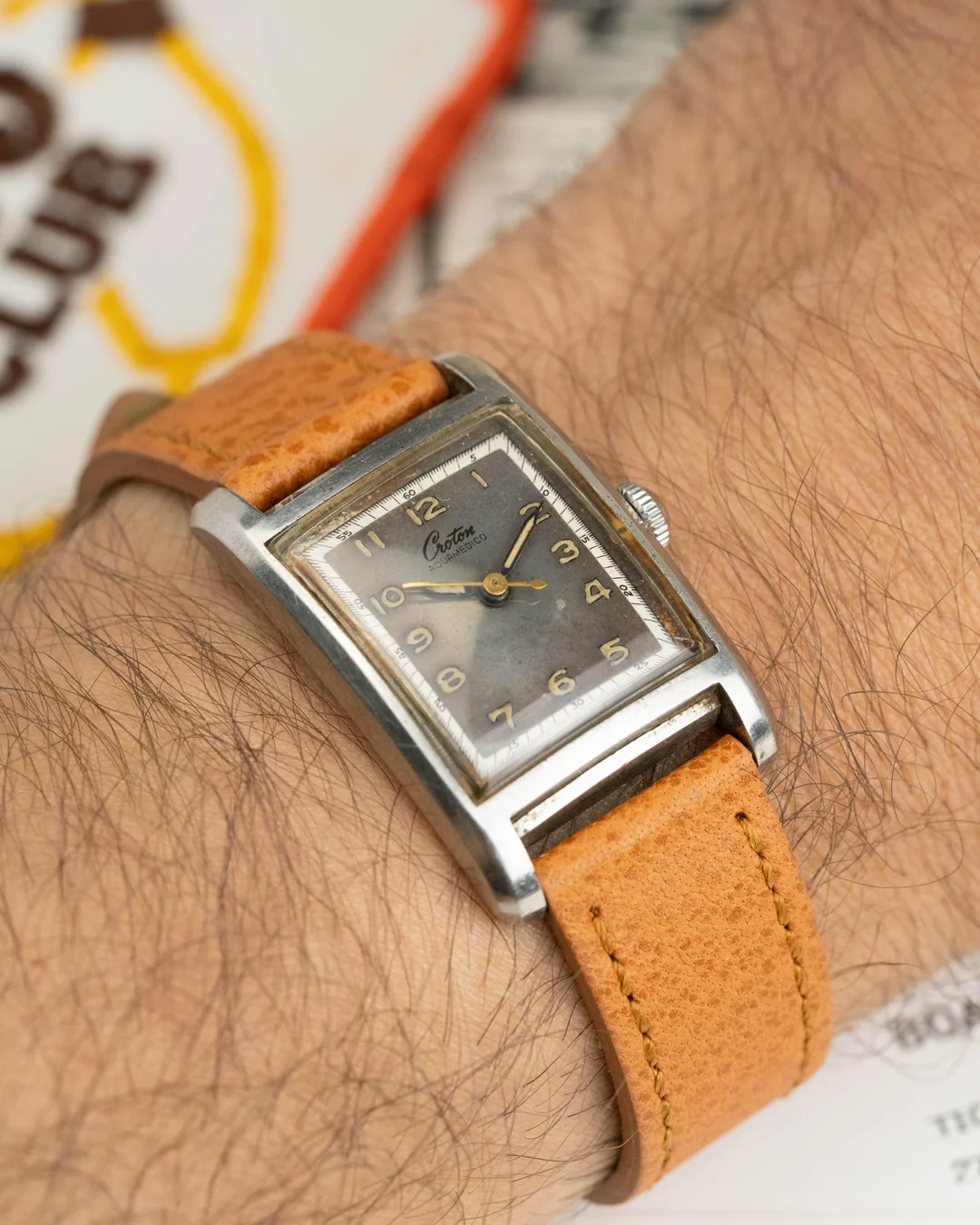 Croton Tank Croton Aquamedico Doctor's Watch Tank 1940s ($300)
