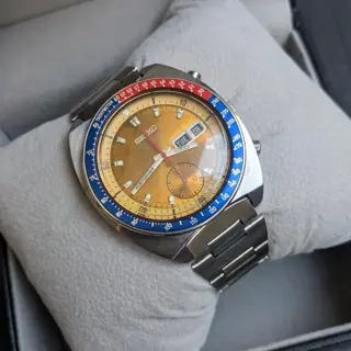 Seiko Pogue Automatic Chronograph Pepsi Besel Pogue 6139-6002 watch 1975 Price 850$