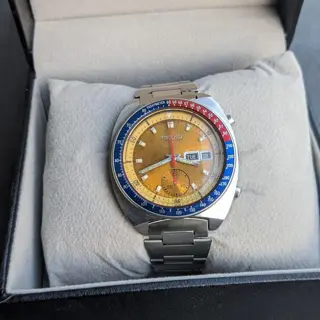 Seiko Pogue Automatic Chronograph Pepsi Besel Pogue 6139-6002 watch 1975 Price 850$