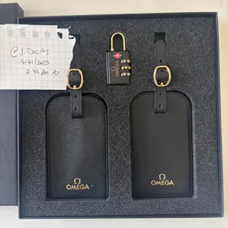 Omega Luggage Tag and Lock Set (Brand New / Never Used)