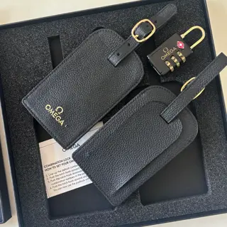 Omega Luggage Tag and Lock Set (Brand New / Never Used)