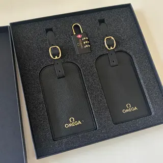Omega Luggage Tag and Lock Set (Brand New / Never Used)
