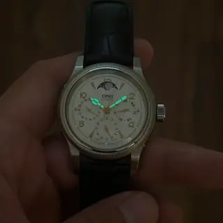 Oris Big Crown Complication in All Stainless Steel Moonphase 7566 38mm  | Mint Condition (with box) | $1375