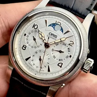 Oris Big Crown Complication in All Stainless Steel Moonphase 7566 38mm  | Mint Condition (with box) | $1375