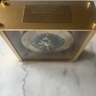 Seiko Mantle GMT World Time Desk Clock Brass