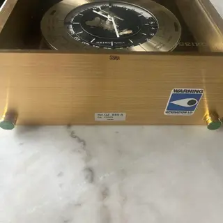 Seiko Mantle GMT World Time Desk Clock Brass