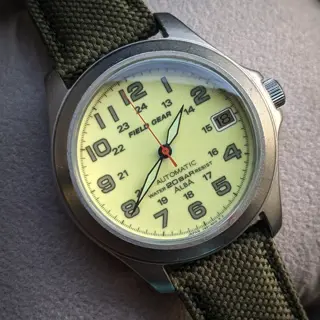 Vintage Seiko Alba Field Gear 20 Bar automatic 1994 Steel Wristwatch Y621-8010 Price 320$ shipped