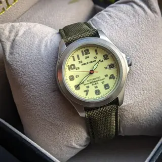 Vintage Seiko Alba Field Gear 20 Bar automatic 1994 Steel Wristwatch Y621-8010 Price 320$ shipped