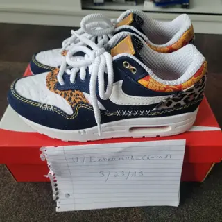 Air Max 1 Premium Denim Leopard 9M