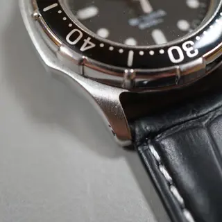 Vintage 1991 Seiko 7N85-001A Black Dial Scuba 200M Diver Ladies Quartz Watch - $135