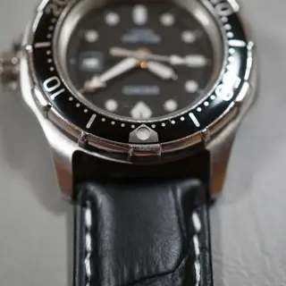 Vintage 1991 Seiko 7N85-001A Black Dial Scuba 200M Diver Ladies Quartz Watch - $135
