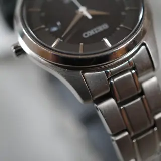 Seiko V137-0CS0 Black Dial Titanium Ladies Solar Quartz - $65