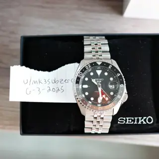 Seiko GMT SSK001 Black/Grey Bezel