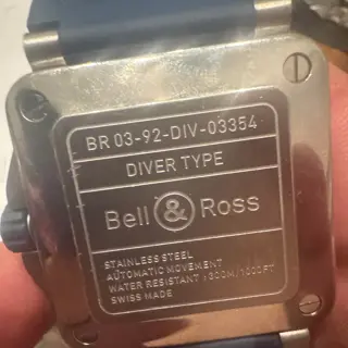 Bell and Ross Blue 03-92 Diver