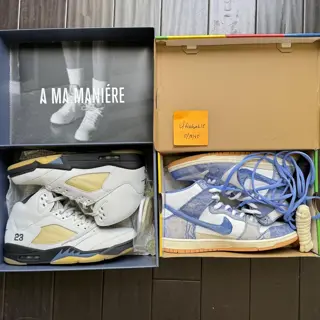 VNDS! Jordan 5 A Ma Maniere Photon Dust “Dawn”, SB Dunk High Carpet Company size 12M