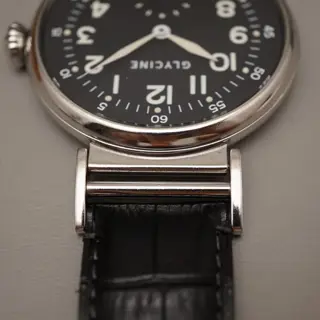 Glycine F104 REF 3814 Unitas 6498 52mm Pilots Cockpit Handwound Mechanical Watch - $550