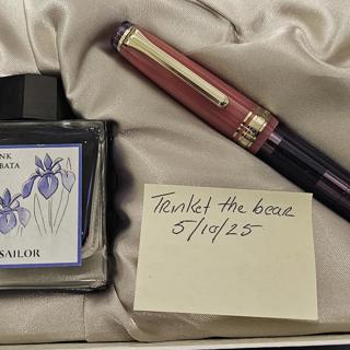 Sailor Pro Gear Slim Set - Manyo Series - Rabbit Ear Iris