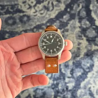Stowa Flieger Classic 40 Handwound, No Logo - Box/Papers - 2022 - Excellent Condition