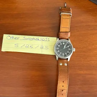 Stowa Flieger Classic 40 Handwound, No Logo - Box/Papers - 2022 - Excellent Condition