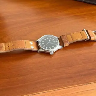Stowa Flieger Classic 40 Handwound, No Logo - Box/Papers - 2022 - Excellent Condition