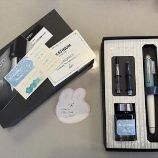 Platinum 3776 Shape of Heart Bluebird (M nib)